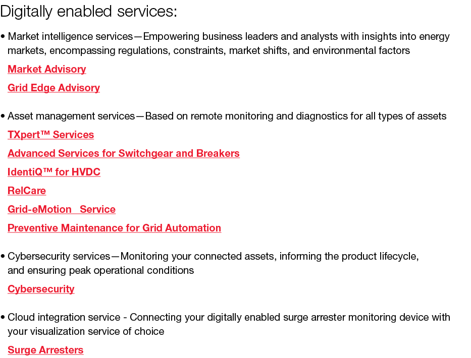Digitally enabled services: • Market intelligence services—Empowering business leaders and analysts with insights int...