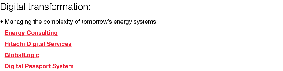 Digital transformation: • Managing the complexity of tomorrow’s energy systems Energy Consulting Hitachi Digital Serv...