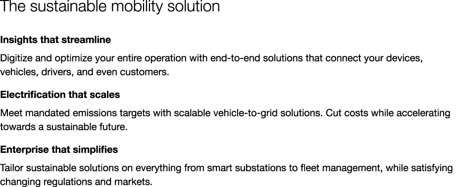 The sustainable mobility solution Insights that streamline Digitize and optimize your entire operation with end to en...