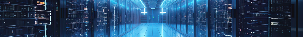 View of a Server room data center