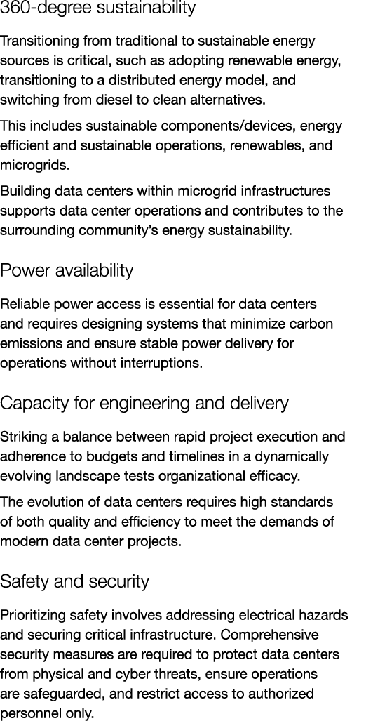 360 degree sustainability Transitioning from traditional to sustainable energy sources is critical, such as adopting ...